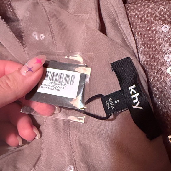 NWT Khy Sequin Cut out Dress - Picture 5 of 6